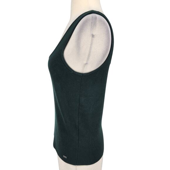 Calvin Klein Sleeveless Knit Top – Square Neckline & Deep-Cut Back - Size Medium - Picture 3 of 7